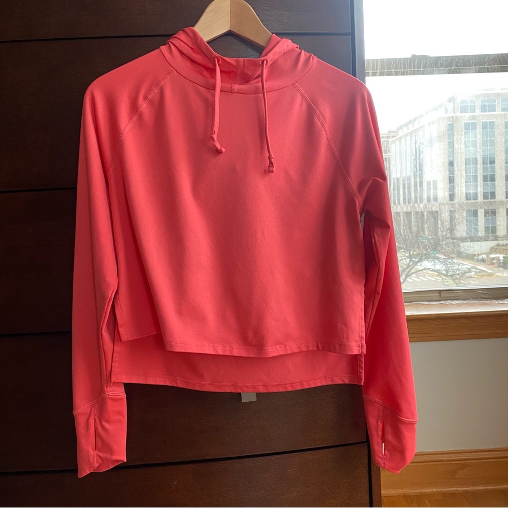 The North Face Flashdry Cropped Top long sleeve with hood XS